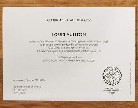 certificato di garanzia louis vuitton|Louis Vuitton certificate pdf.